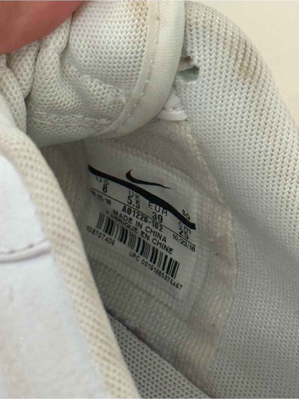 Nike Kids Sneakers - White and Black Nike Air Force Style